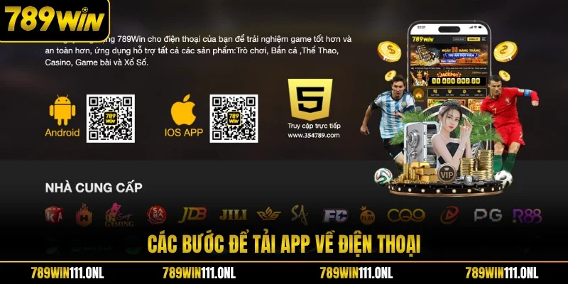 Các bước để tải app về điện thoại