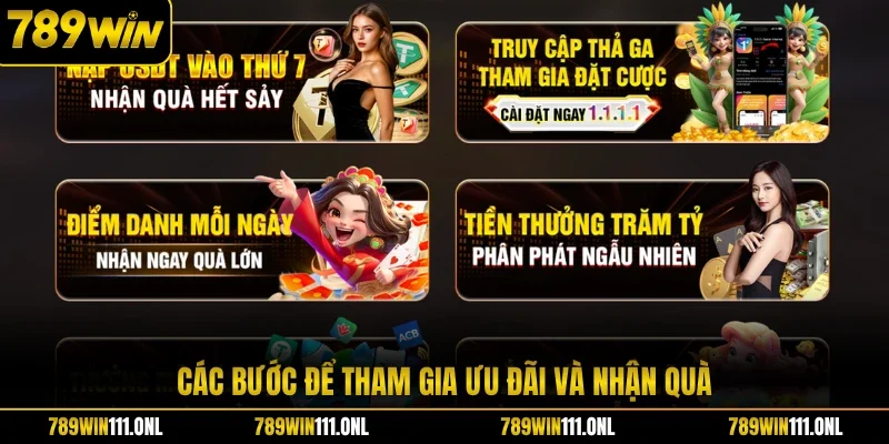 Các bước để tham gia ưu đãi và nhận quà