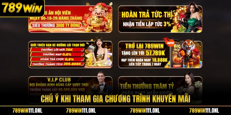Chú ý khi tham gia chương trình khuyến mãi