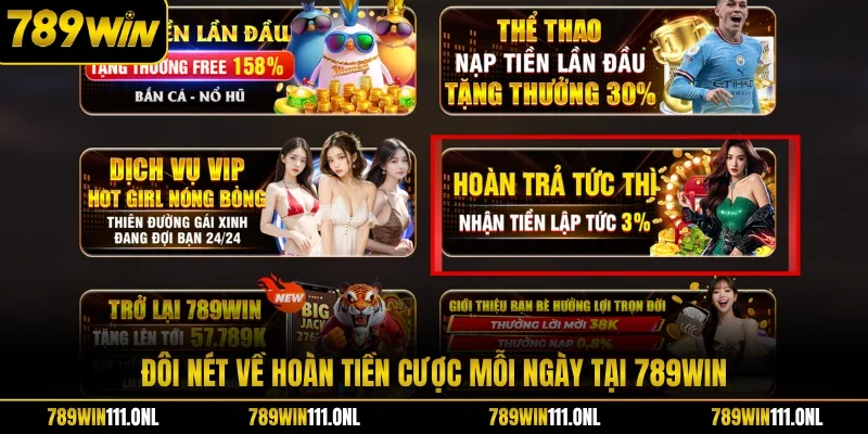 Đôi nét về hoàn tiền cược mỗi ngày tại 789WIN