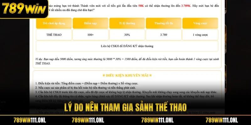 Lý do nên tham gia sảnh thể thao