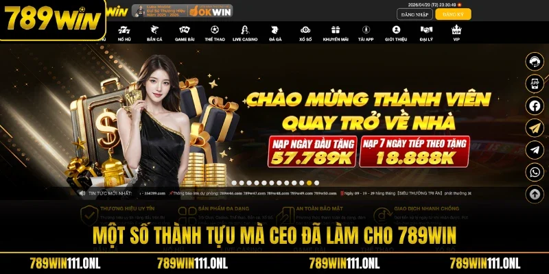 Một số thành tựu mà CEO đã làm cho 789WIN